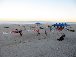 volleyball game on the beach at seaside heights